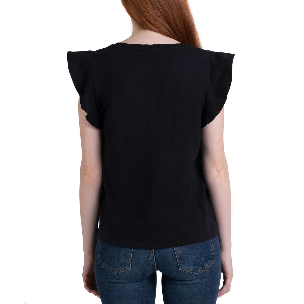 Ecothreads Women's 2-pack Flutter Sleeve Soft Organic Cotton Tee Top