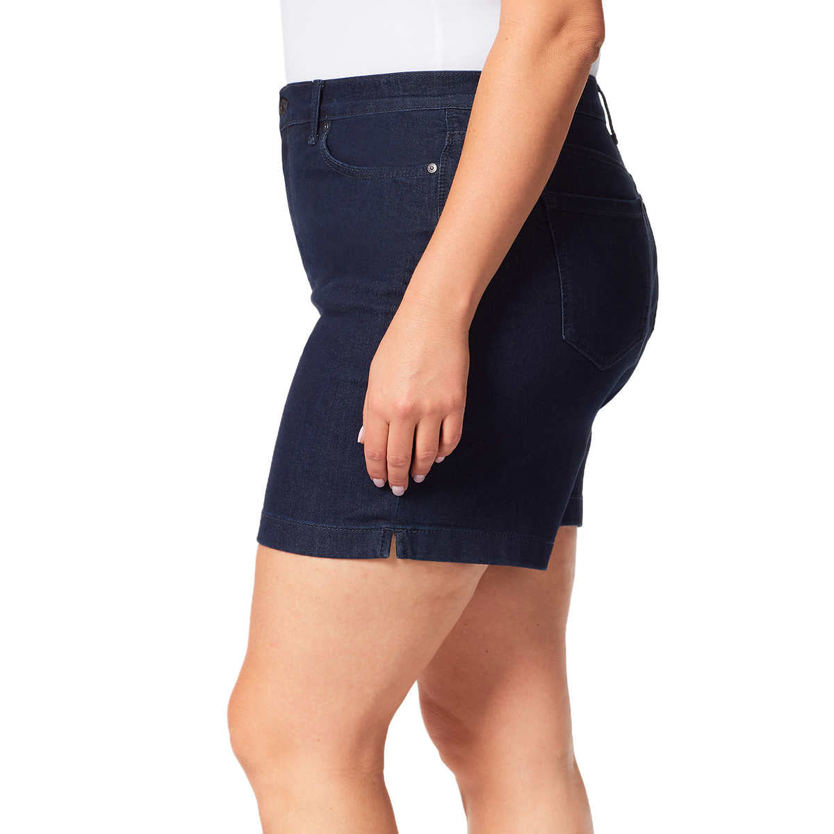 Gloria Vanderbilt Women's Amanda High Rise Classic 5 Pocket Style Denim Shorts