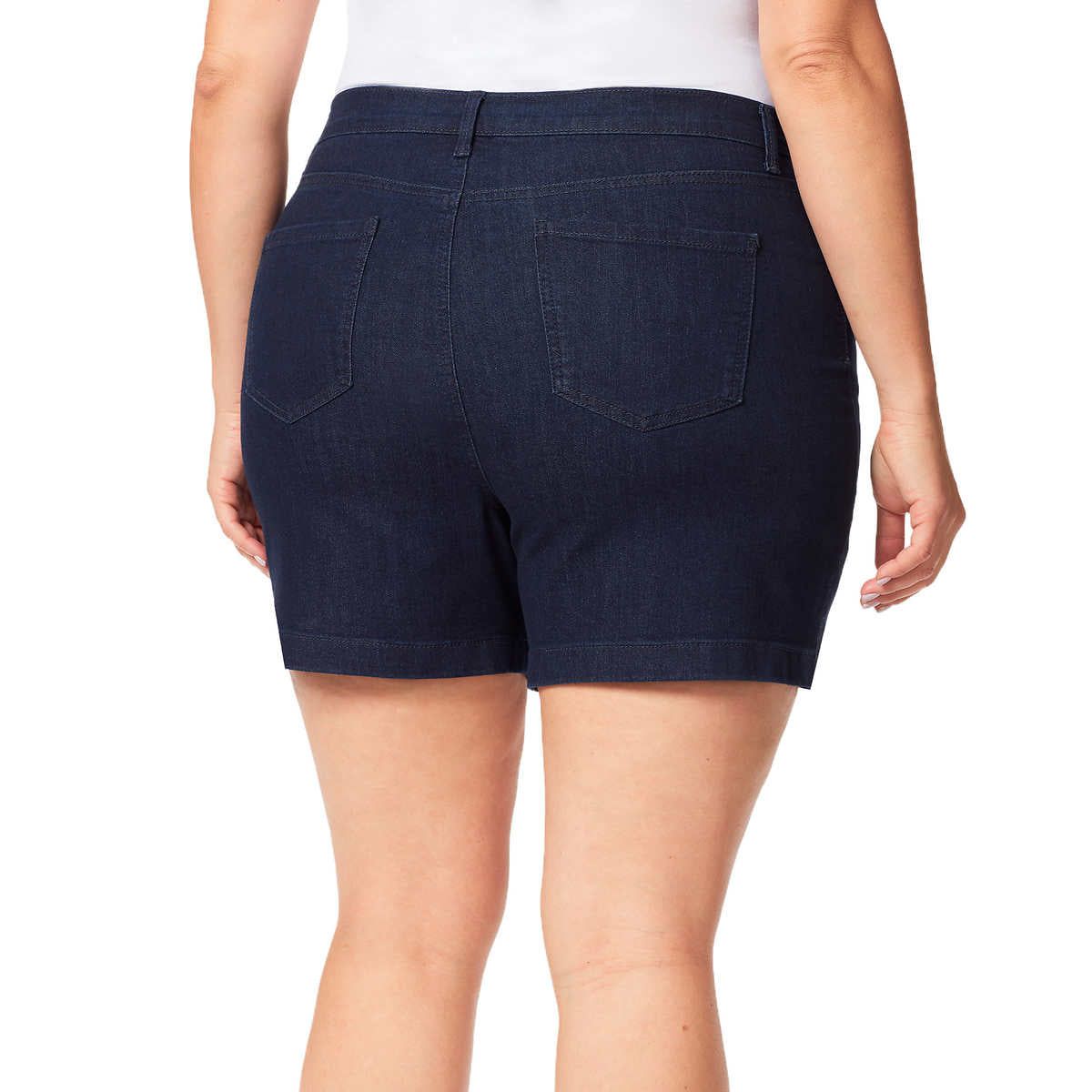 Gloria Vanderbilt Women's Amanda High Rise Classic 5 Pocket Style Denim Shorts