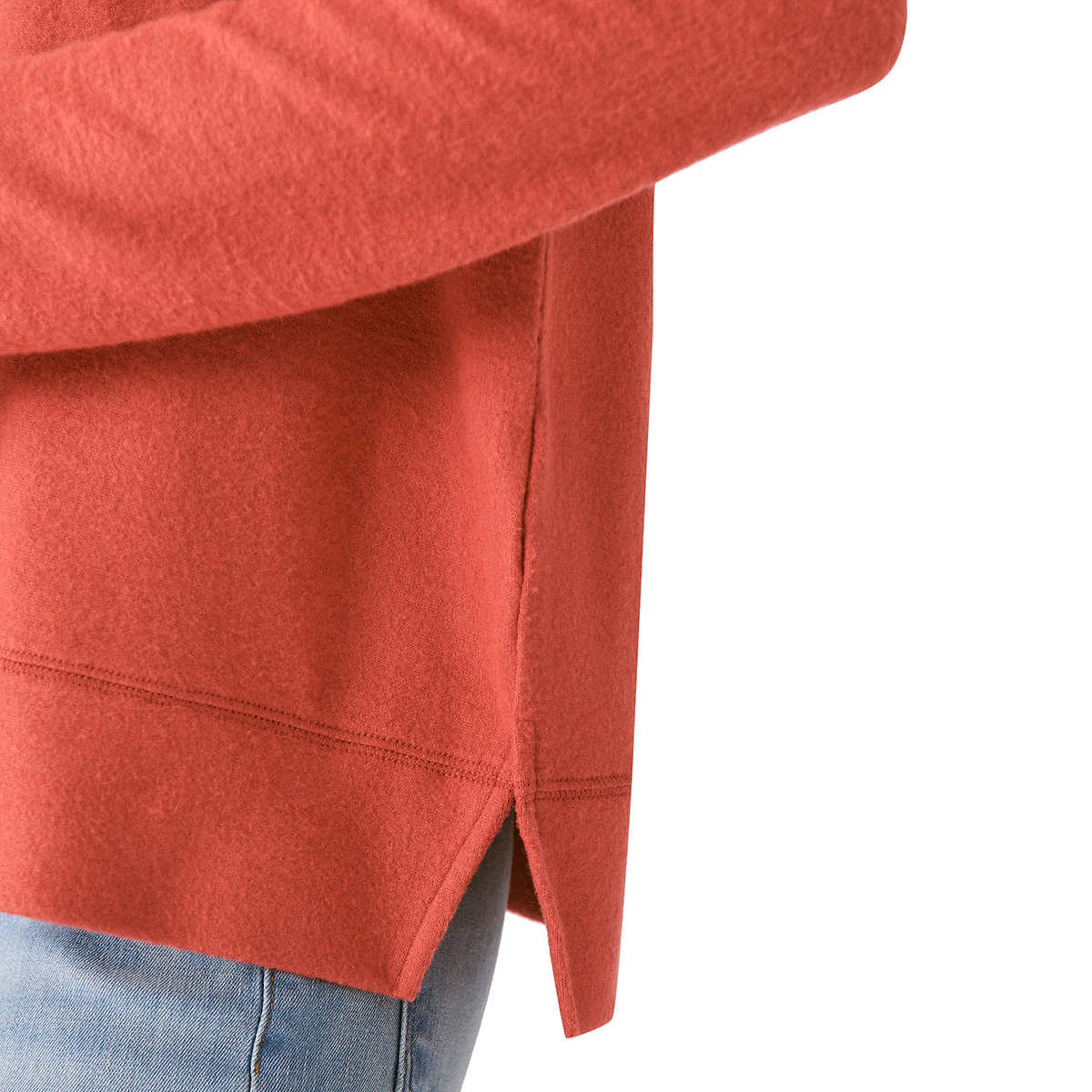 Lucky Brand Women's Super Soft Cloud Jersey Lightweight Sweater Cozy Crewneck Top