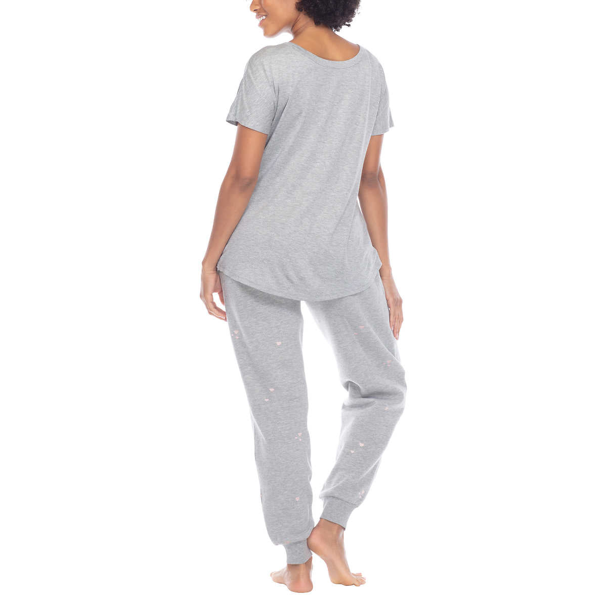 Honeydew Women's Plus 2-piece Pajama Cotton Blend Embroidered Top and Pants Lounge Set