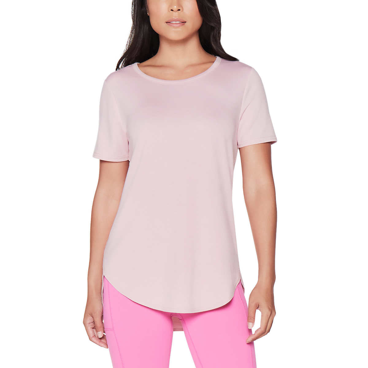 Skechers Women's 2-Pack Lightweight Tee Soft Active Casual Tunic T-Shirt