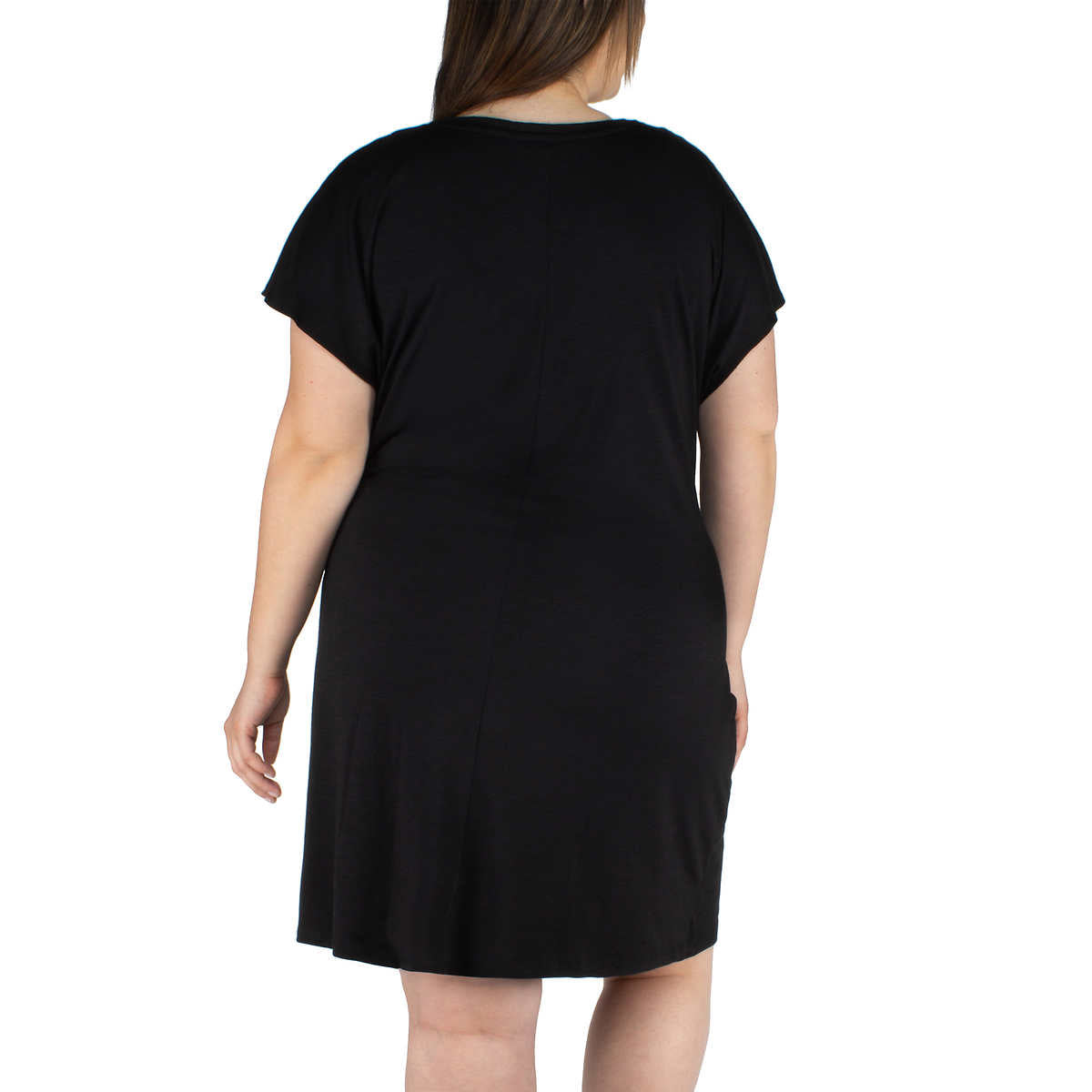 Nicole Miller Women's Plus Twist Knot Mini Dress