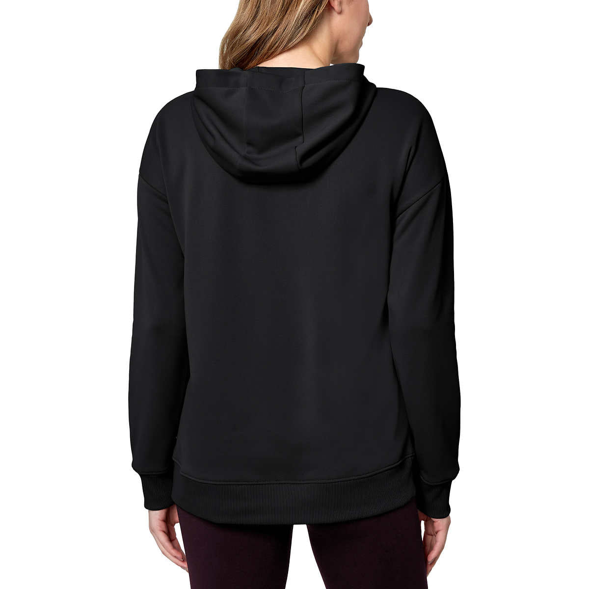 Mondetta Women's Performance Kangaroo Pocket Moisture Wicking Full Zip Hoodie