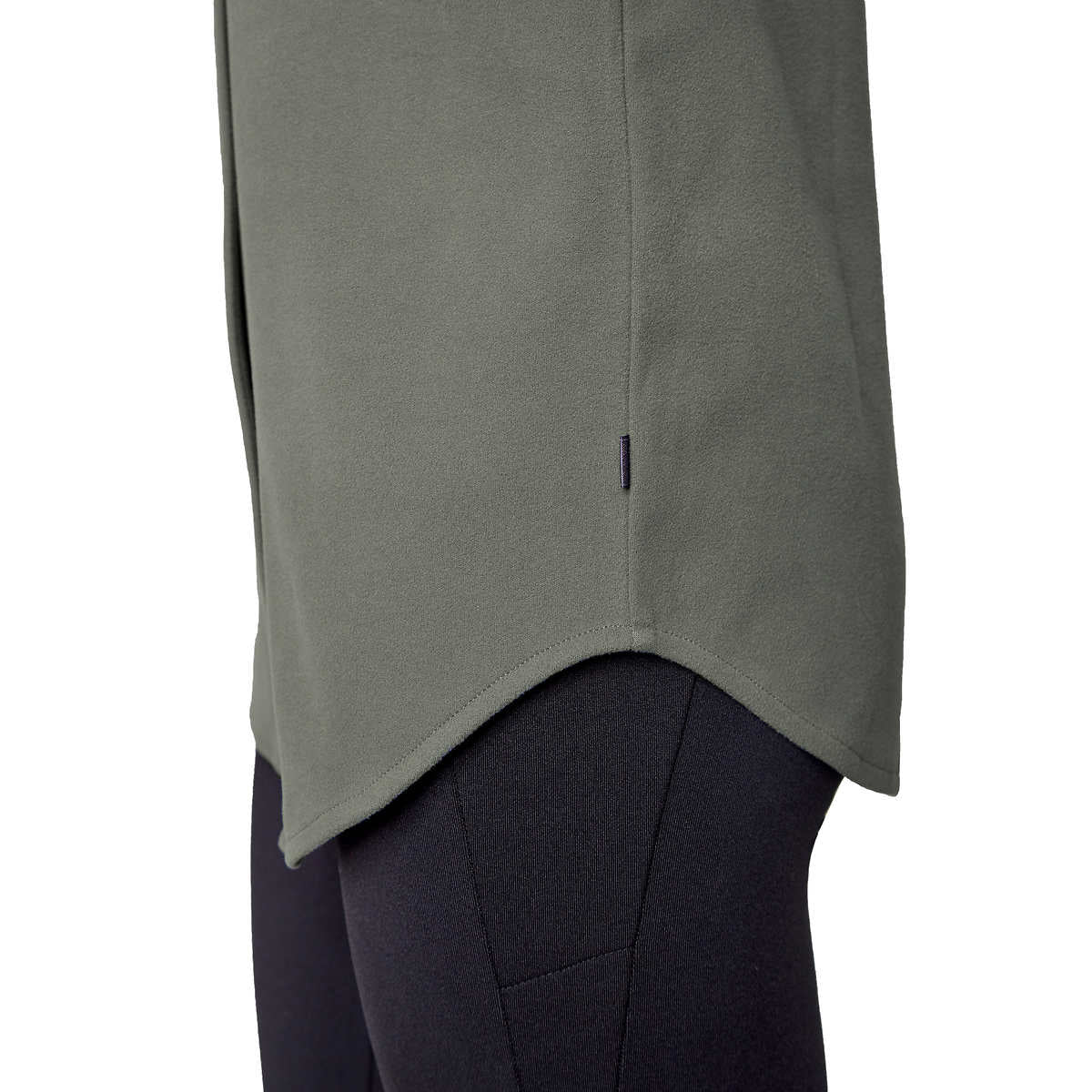 Mondetta Women's Soft Plush Cozy Moisture Wicking Snap Button Up Shirt