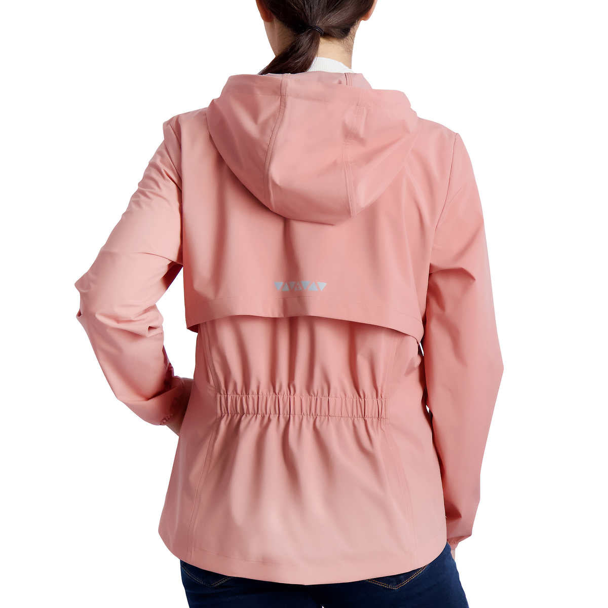 Gerry Women's Packable High-low Hem Lightweight Hooded Jacket