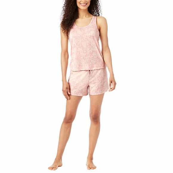 Lucky Brand Women's 4-Piece Super Soft Floral Camo Print Lounge Pajama Set