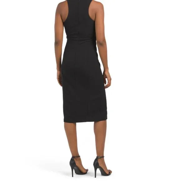 RACHEL RACHEL ROY Women's Riley Keyhole Front Side Slit Midi Dress