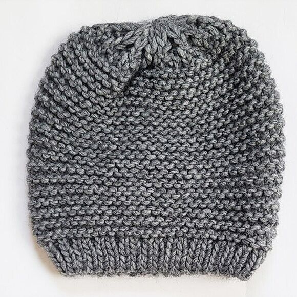 CINTELLI & GALLUZZO Made In Italy Flower Applique Wool Blend Beanie Hat