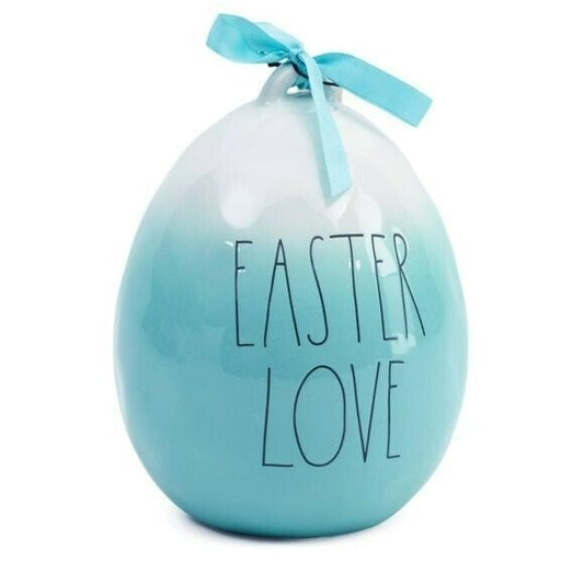 Rae Dunn 9.5in Home Decor Ceramic Ombre Easter Love Egg