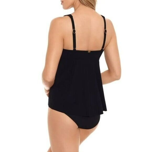 AMORESSA BY MIRACLESUIT Discotheque Liza Swing Beach Swim Tankini Top