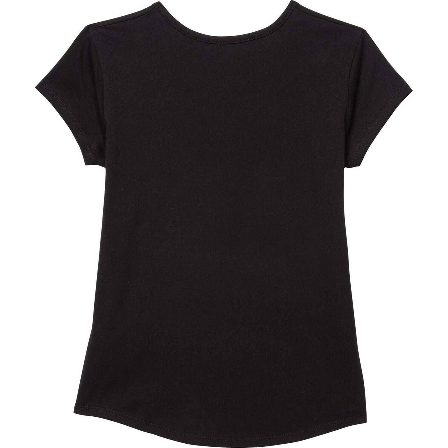 Adidas Big Girl's Contrast Logo Graphic Pint Cotton Active T-Shirt M