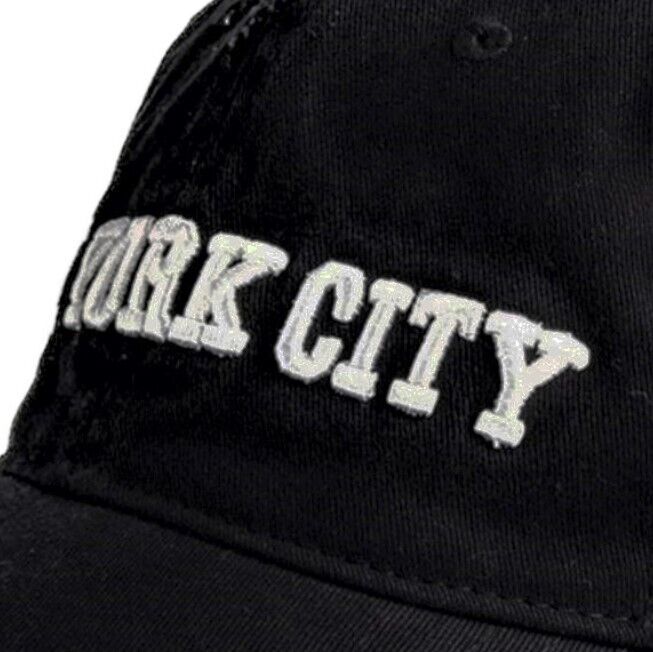 Steve Madden Men's Distressed NY / LA Dad Embroidery Baseball Cap