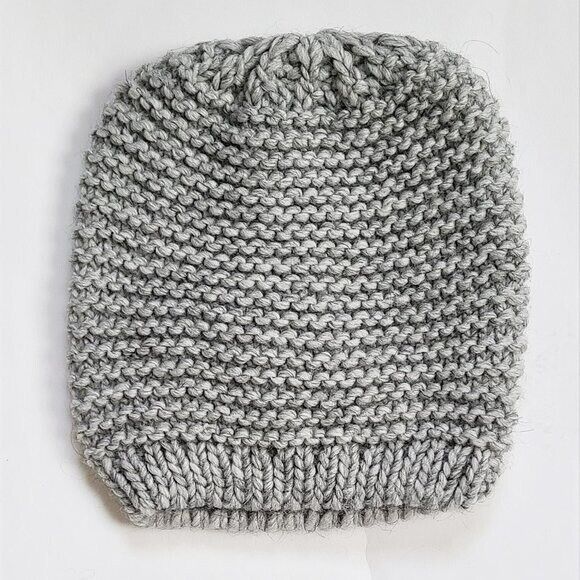 CINTELLI & GALLUZZO Made In Italy Flower Applique Wool Blend Beanie Hat