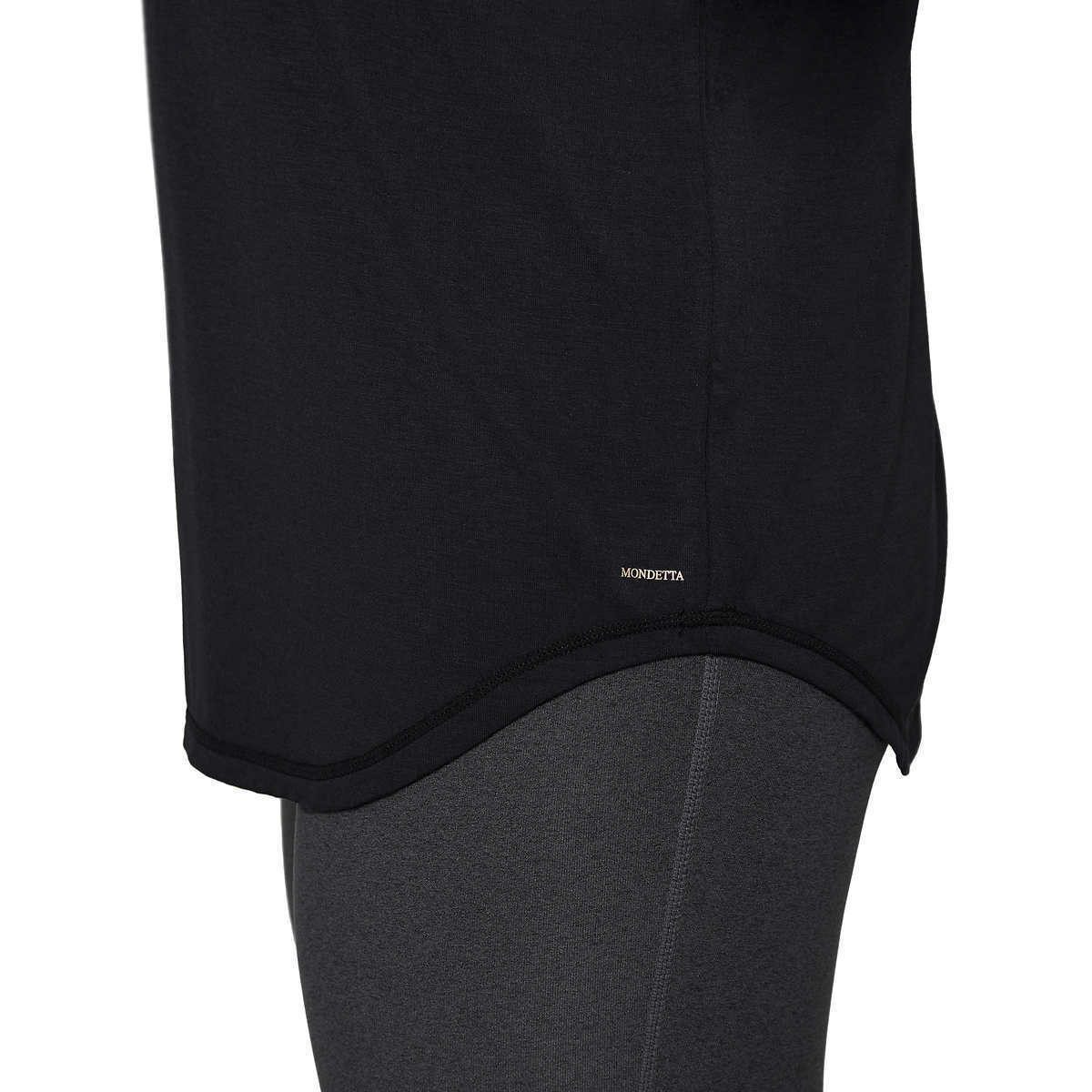 Mondetta Soft Moisture Wicking Dropped Shoulder V-neck T-Shirt