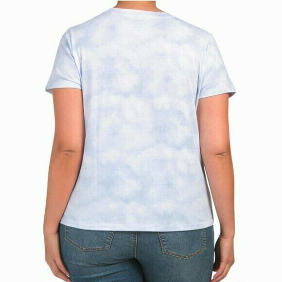 RAE DUNN Plus Go With The Flow Tie Dye Cotton T-shirt