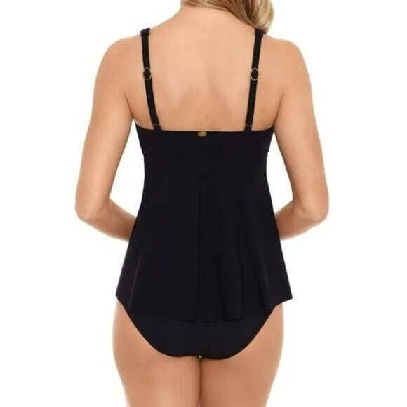 AMORESSA BY MIRACLESUIT Discotheque Liza Swing Beach Swim Tankini Top