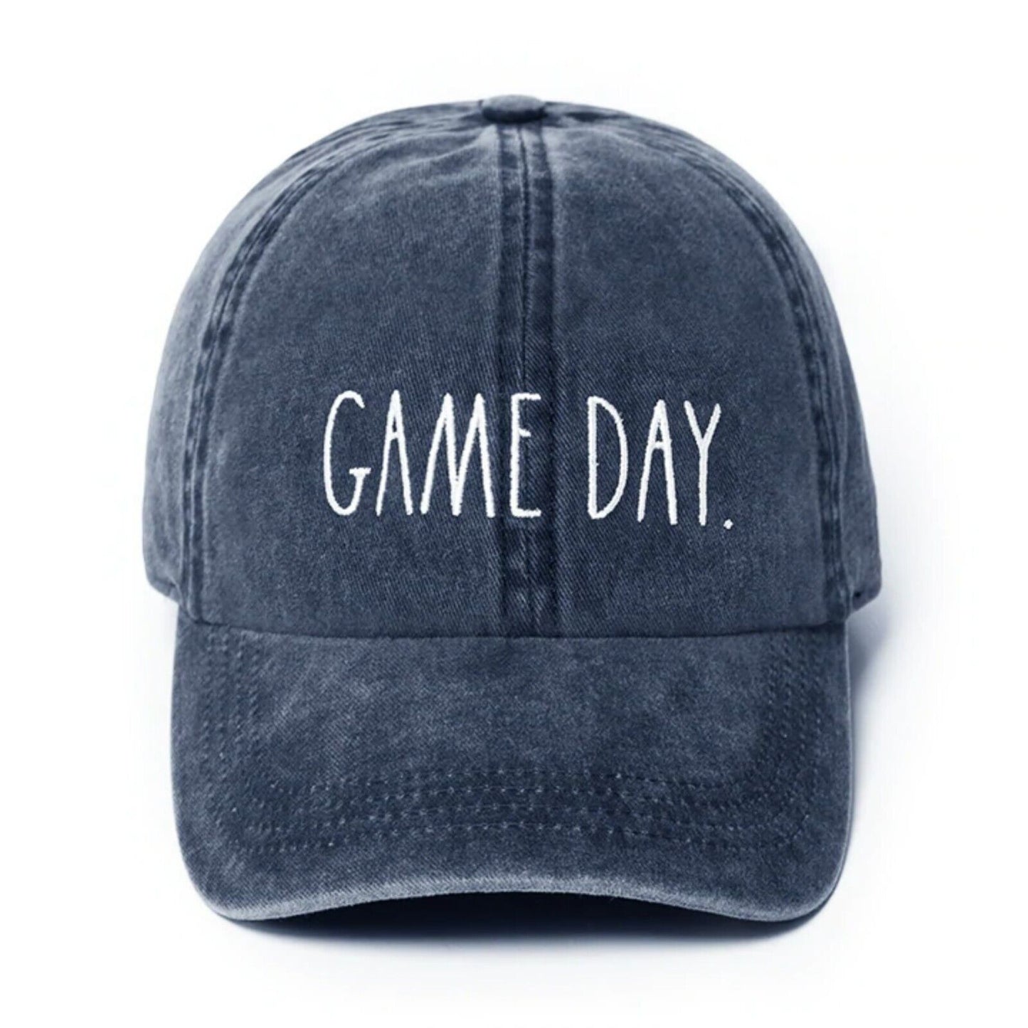 Rae Dunn Women's Game Day Denim Baseball Cap