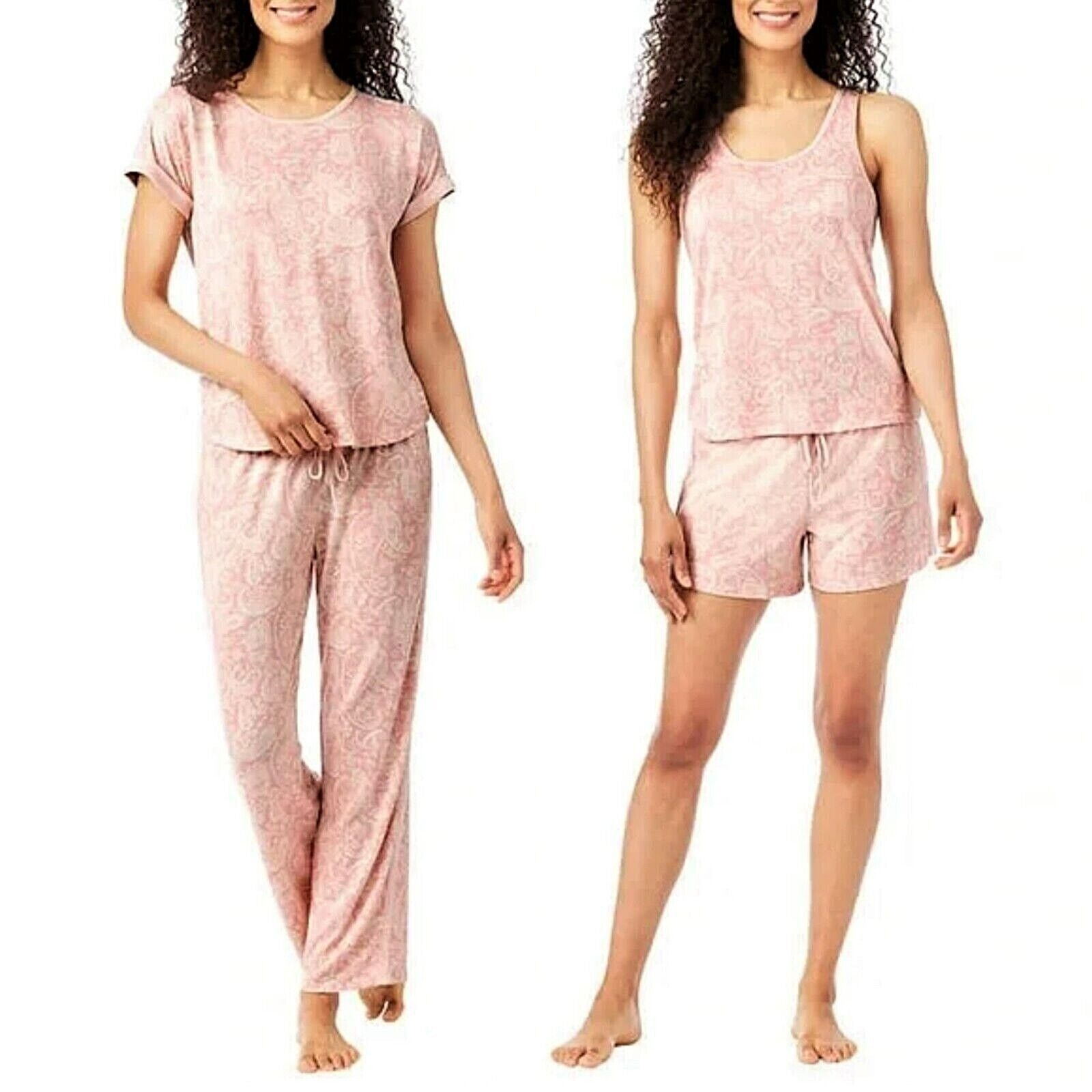 Lucky Brand Women's Denim Floral 4-Piece Lounge Pajama Set – Letay