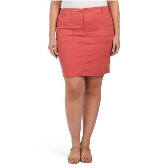 Liverpool Plus Flap Pockets Utility Mini Skirt