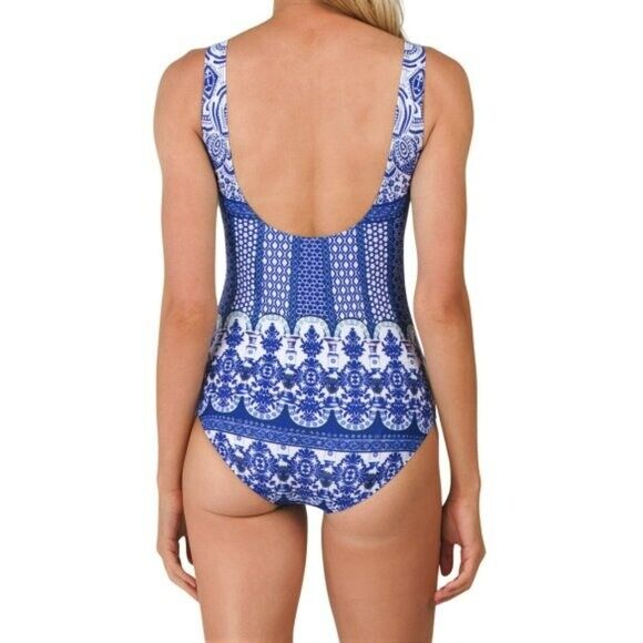 LA MODA Women's Lux Resort Stud Embellished One-piece Swimsuit
