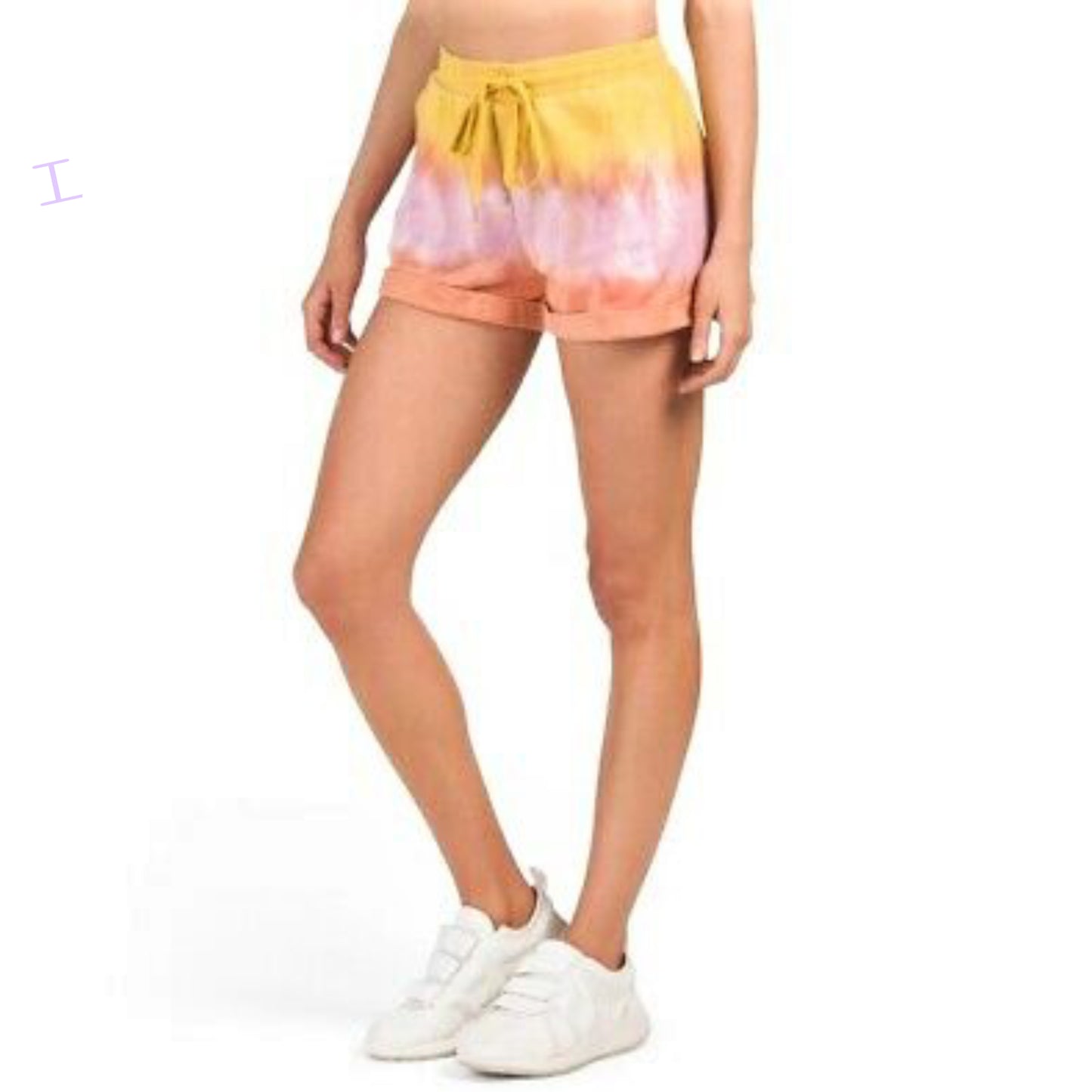 Young Fabulous & Broke Tie Dye Drawstring Waist Cotton Parker Shorts