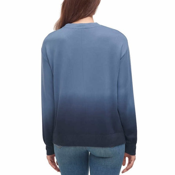 Splendid Super Soft Ombre Dip Dye Sweatshirt Pullover Shirt Top