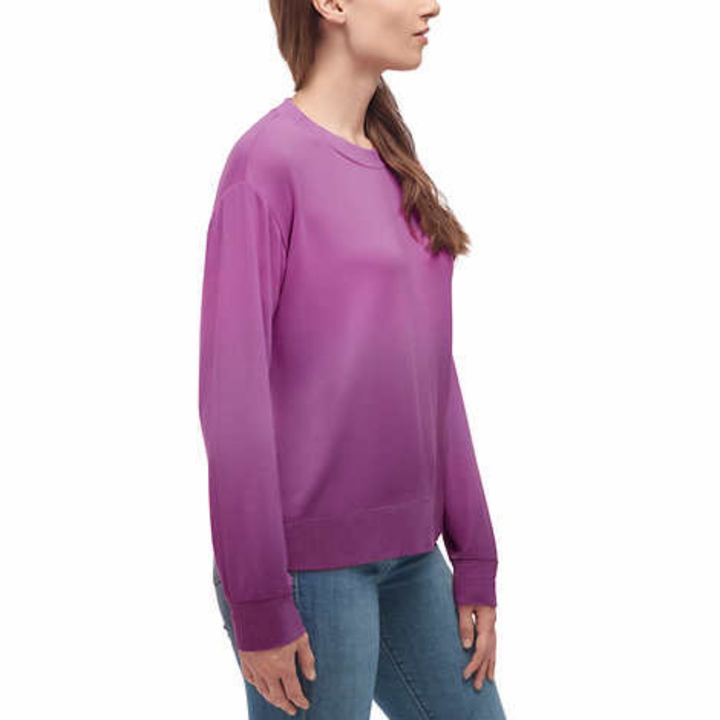 Splendid Super Soft Ombre Dip Dye Sweatshirt Pullover Shirt Top