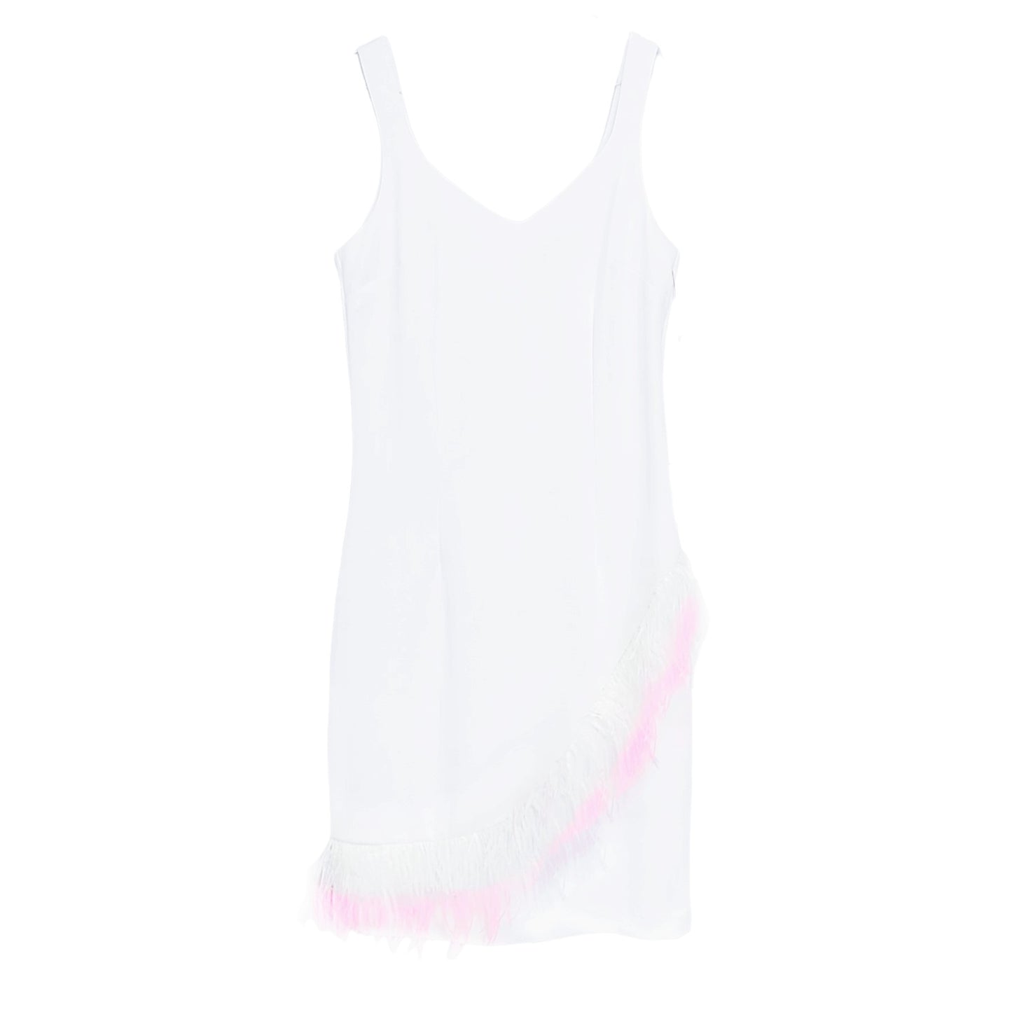 Laundry By Shelli Segal Feather Trim Dress