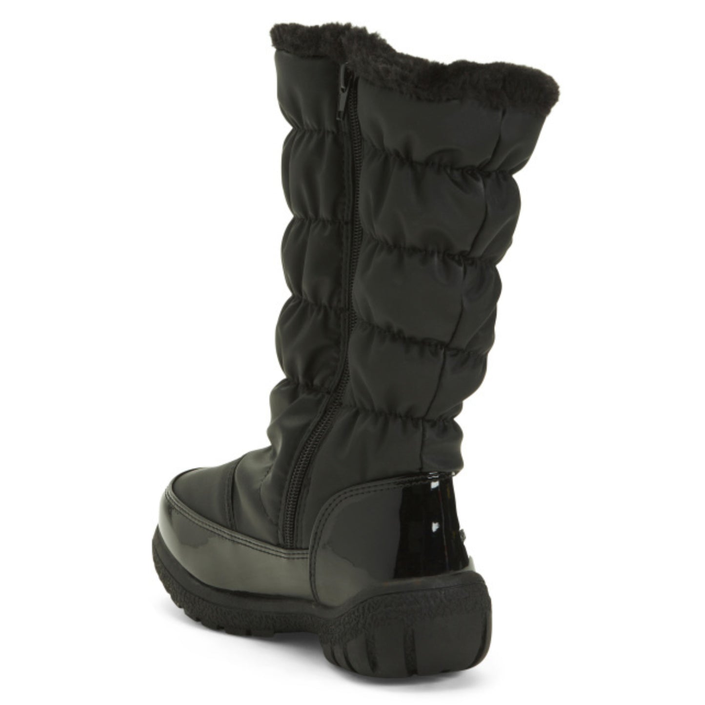 Weatherproof Women's Faux Fur Trim Two Buckle Nylon Storm Snow Boots