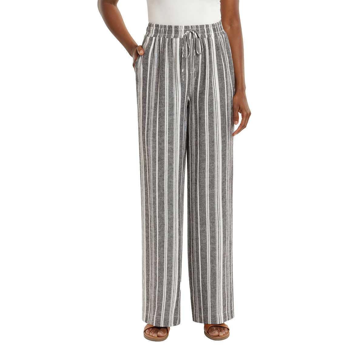 Ladies Linen Blend Briggs Ladies Dress Pants Briggs New York Pants Jumpsuits Light Tan Linen Striped Pants Color: Tan Size: S Valbinds's Closet Ladies Linen Blend Briggs Ladies Dress Pants Briggs New York Pants Jumpsuits Light Tan Linen Striped Pants Color: Tan Size: S Valbinds's Closet