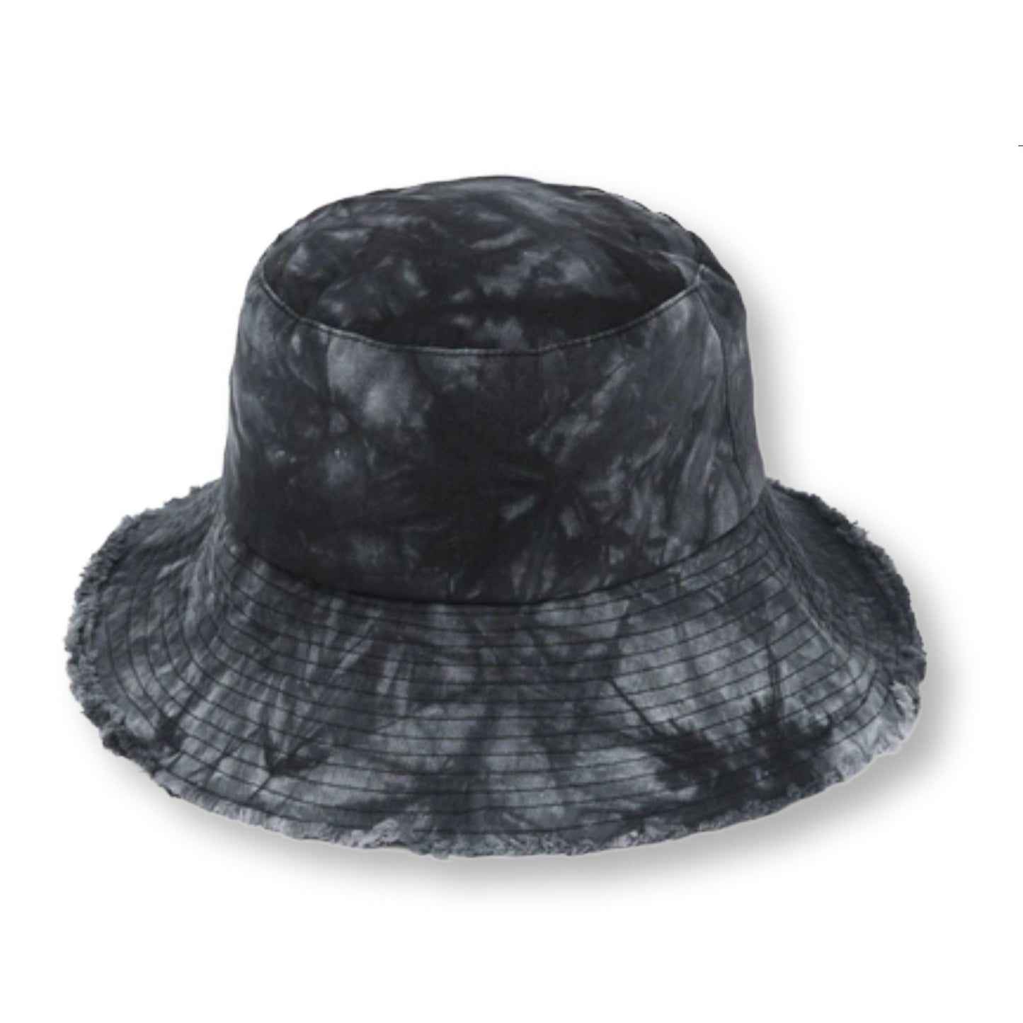 Vince Camuto Tie Dye Raw Edge Cotton Bucket Summer Hat