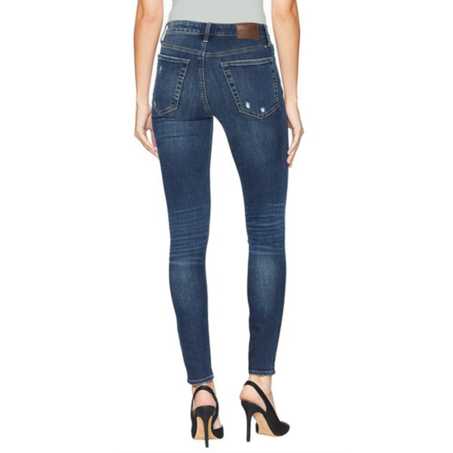 Lucky Brand Bridgette High Rise Slim Fit Distressed Skinny Jeans