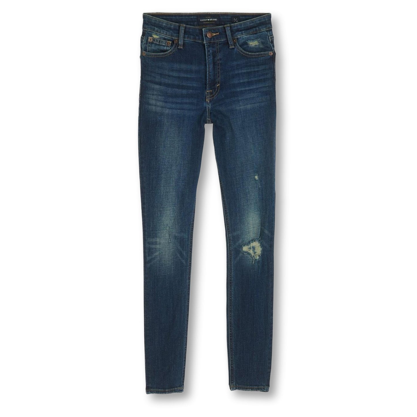 Lucky Brand Bridgette High Rise Slim Fit Distressed Skinny Jeans