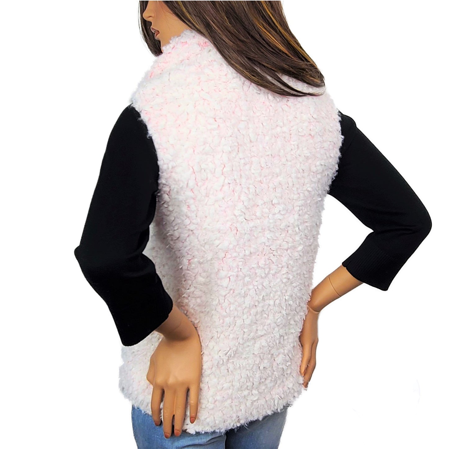 Dylan Shaggy Lux Pile Collared Vest