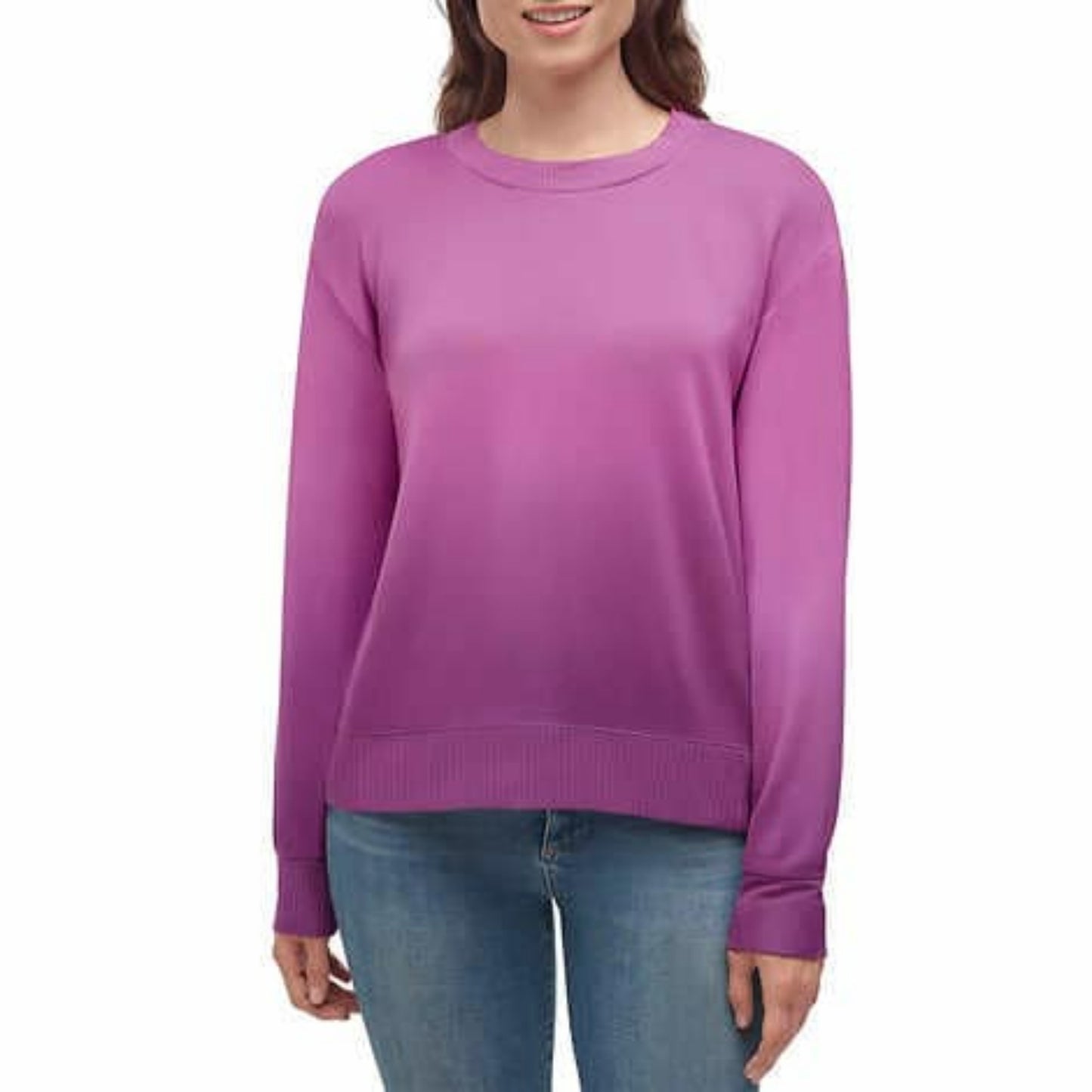 Splendid Super Soft Ombre Dip Dye Sweatshirt Pullover Shirt Top