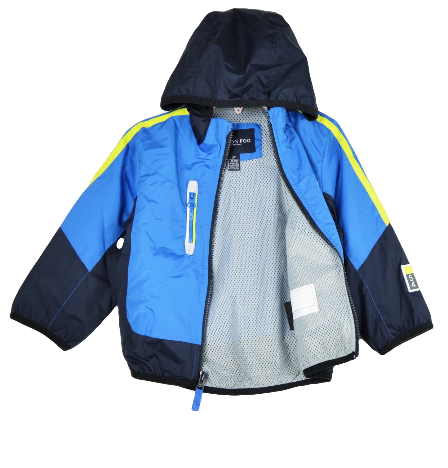 London Fog Toddler Boys Color Block Soft Shell Windbreaker Jacket