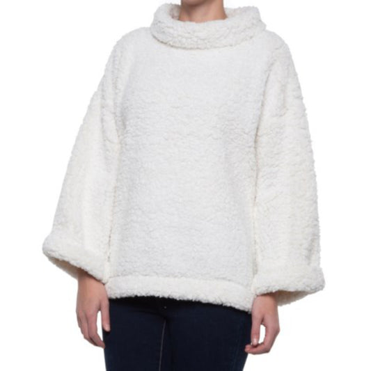 Dylan Super Soft Funnel Neck Sherpa Sweater