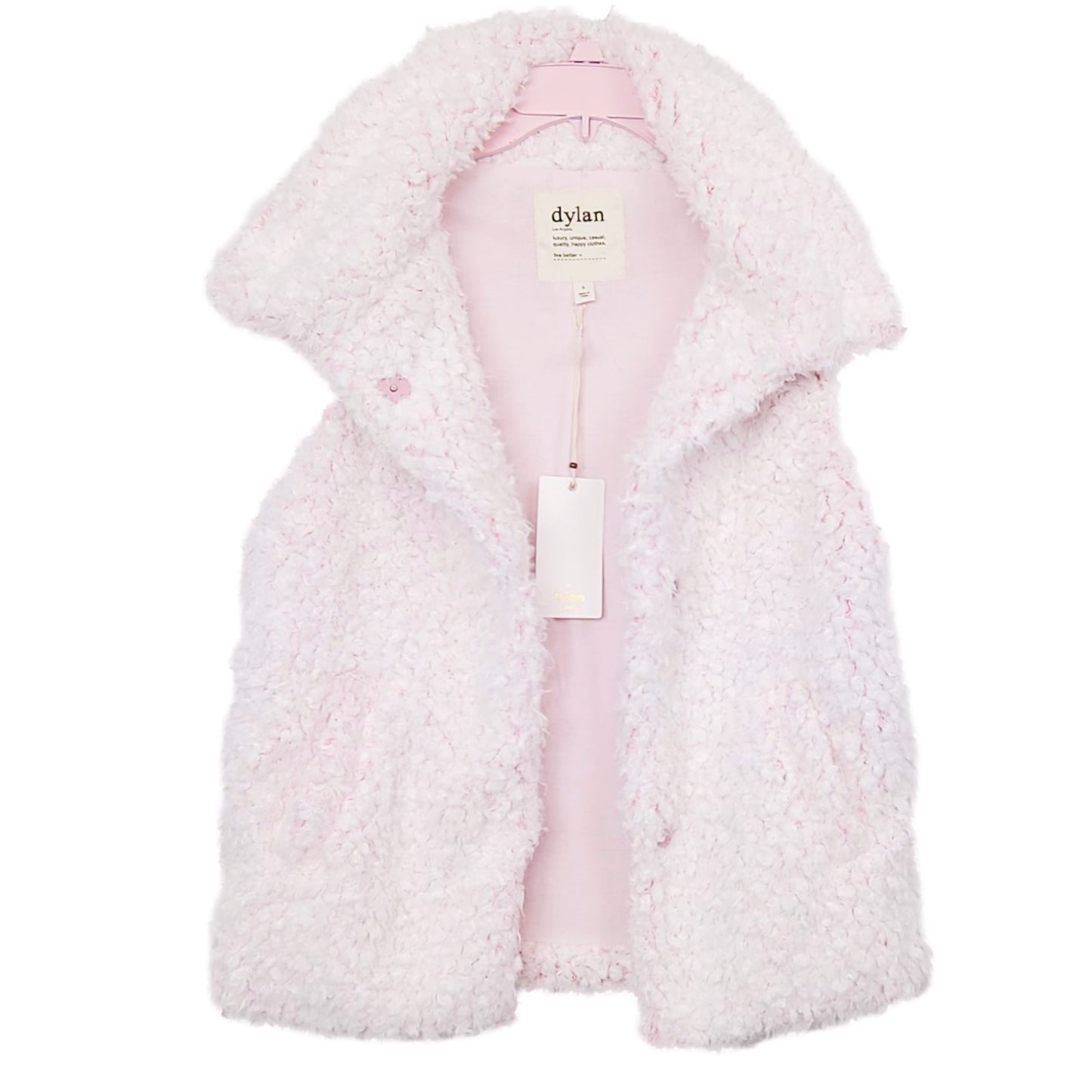 Dylan Shaggy Lux Pile Collared Vest