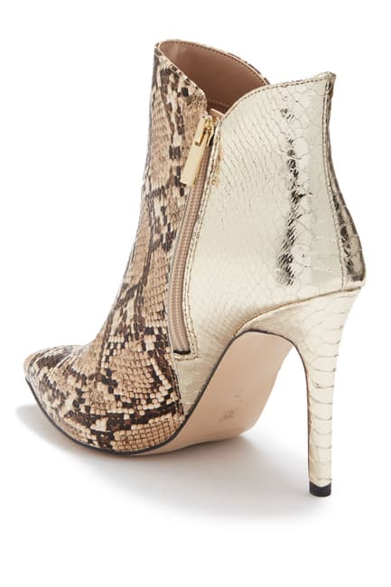 BCBGeneration Women's Haffi Snakeskin Embossed High Stiletto Heel Ankle Bootie