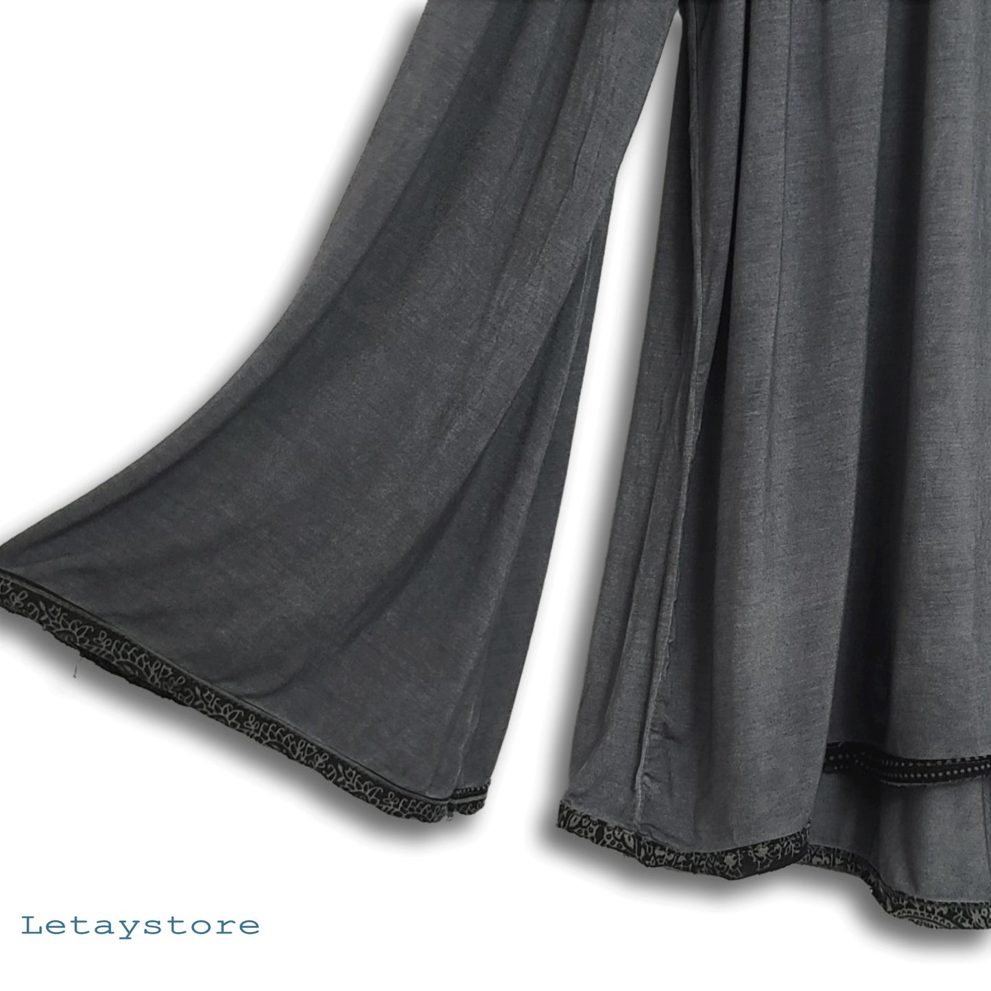 POL Boho Lace with Tassels Wide Sleeve Relaxed Fit Blouse Tunic Top