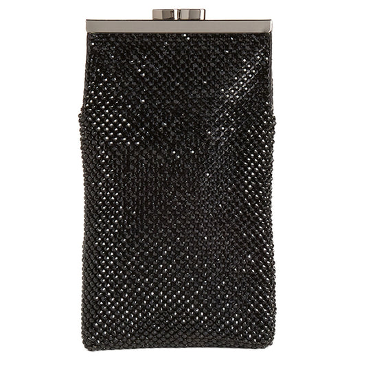 Jessica Mc Clintock Women's Black Diamond Clutch