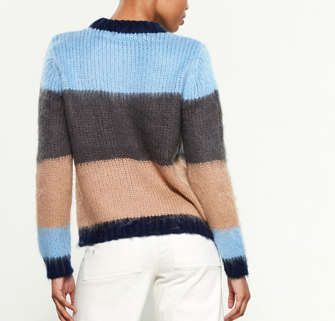 RD STYLE Round-Neck Ribbed Sweater