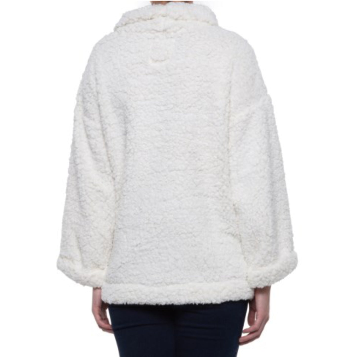 Dylan Super Soft Funnel Neck Sherpa Sweater