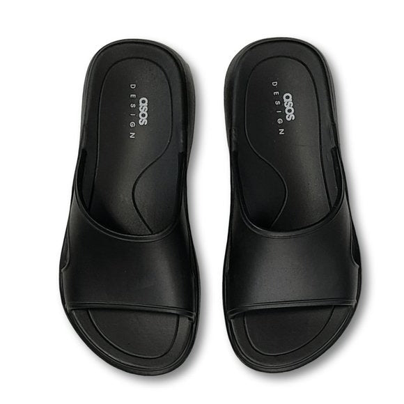 ASOS Women's Flexy Chunky Flatform Sporty Slide Sandals