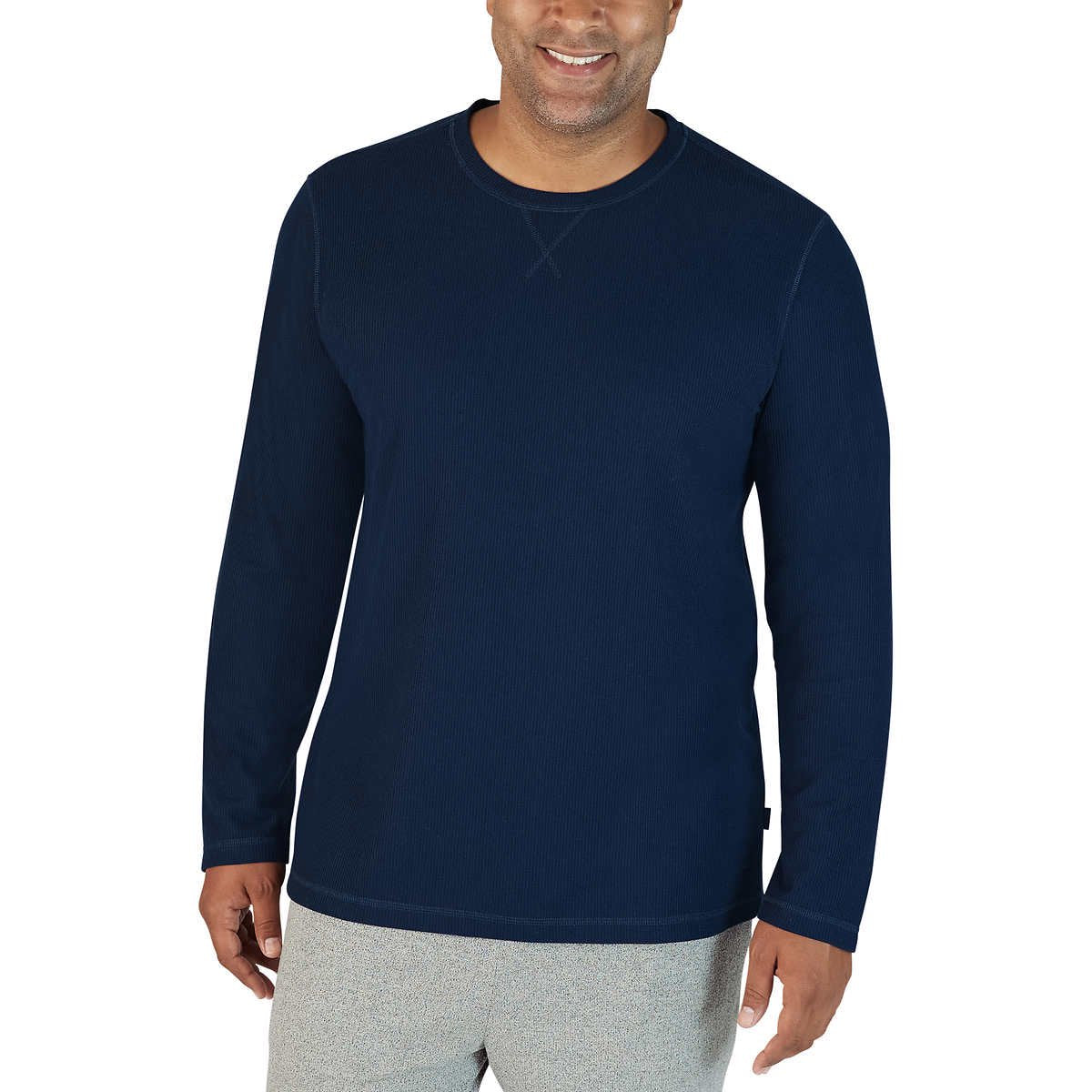 Eddie Bauer Men’s 2-Piece Super Soft Top & Bottom PJ Lounge Set Gray