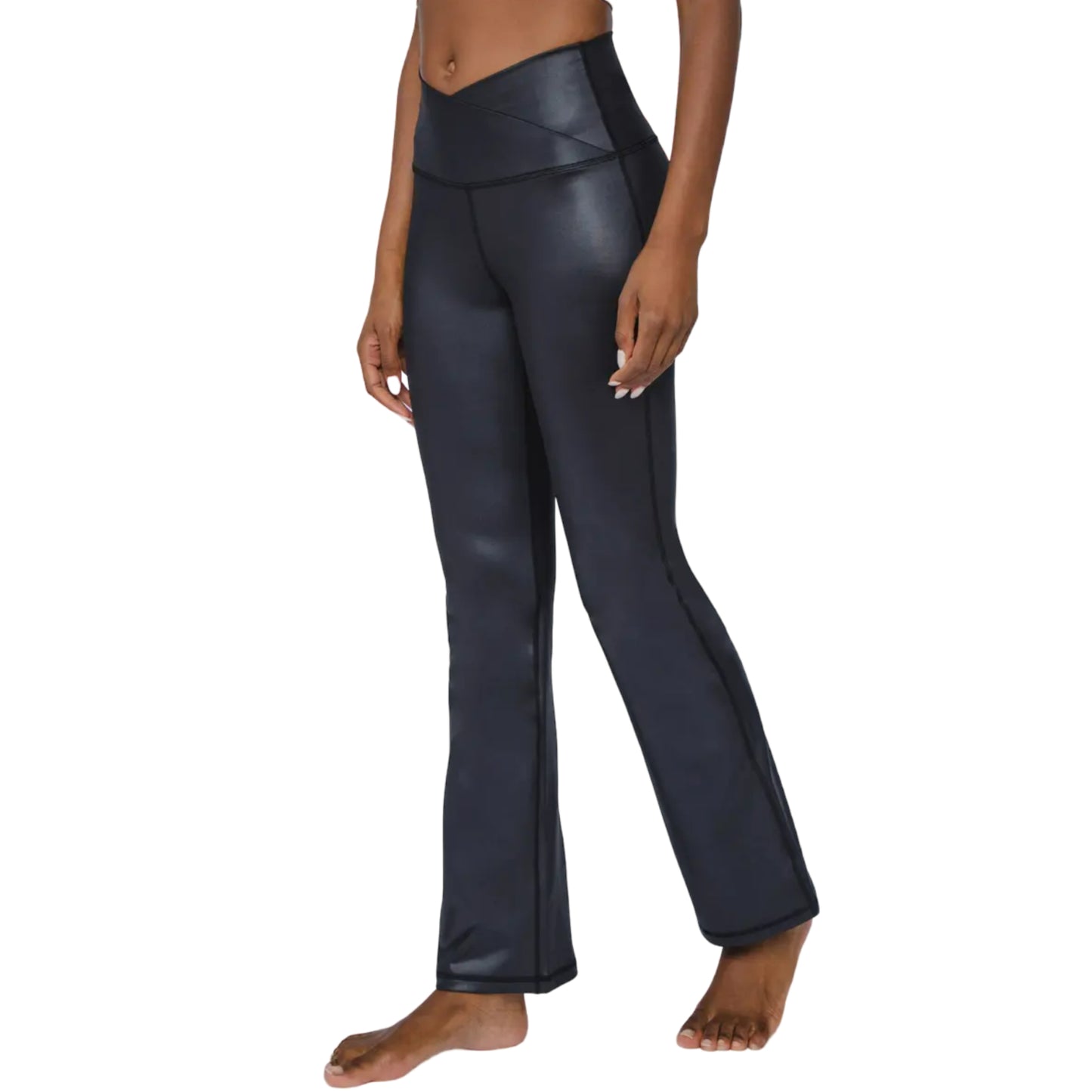 90 Degree By Reflex Women's High Rise Tummy Control Flared Leg Athletic Yoga Pants