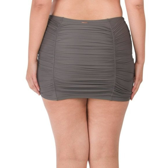 Raisins Curve Women's Plus Calina Solids Costa Skirt Swim Bottom