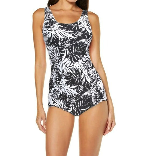 Shore Shapes Tummy Control Floral Print One-piece Beach Pool Swim Dress
