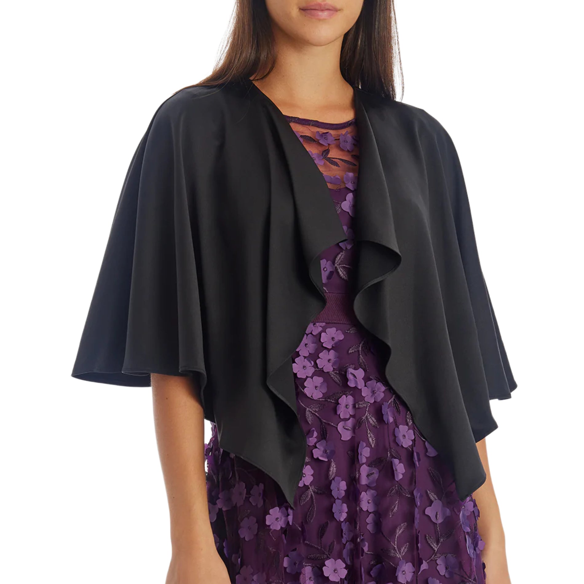 ADRIANNA PAPELL Women s Satin Reversible Cape Evening Shawl